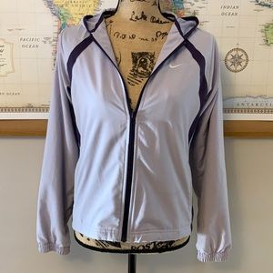 Nike Purple Wind Breaker Zip Up Jacket